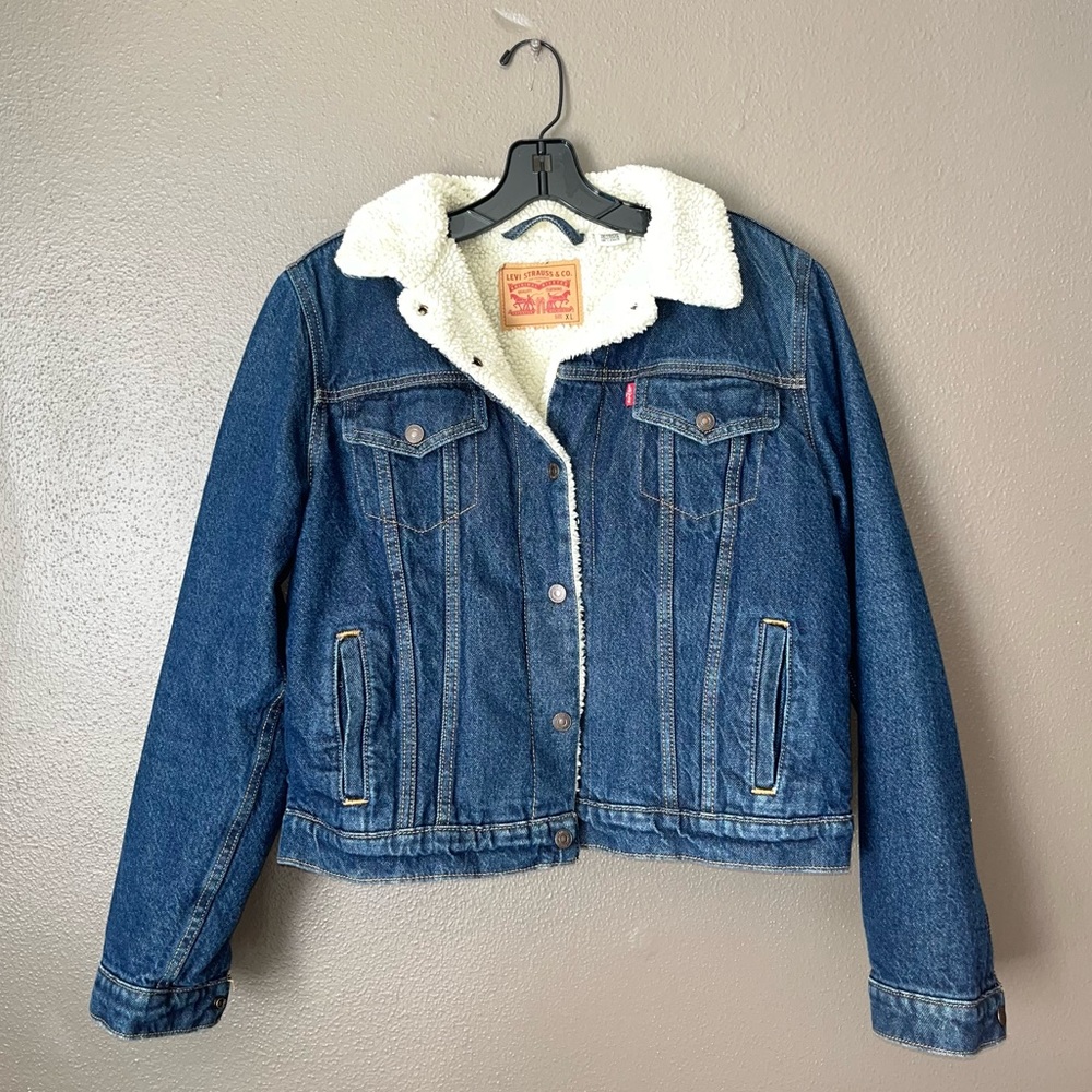 Levi's Women's Denim Sherpa Jacket XL